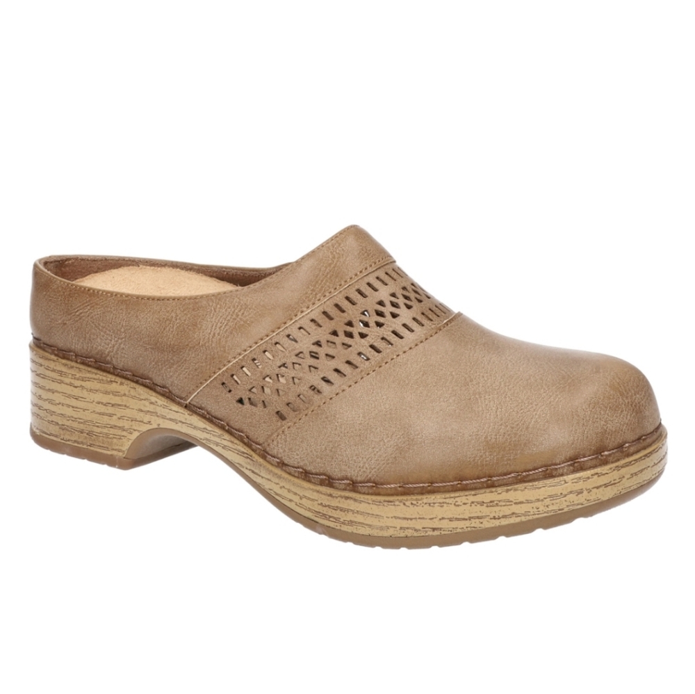 Size 12 Brown Slip resistant Clogs Shoes Easy Street Womens Works Sidria New